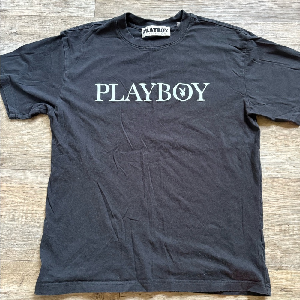 PLAYBOY Charcoal Tee